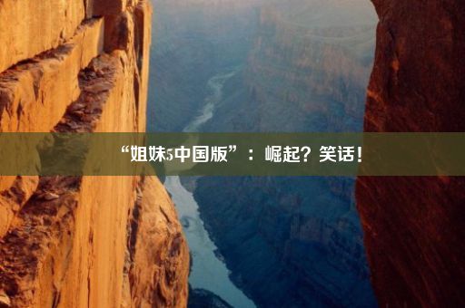 “姐妹5中国版”：崛起？笑话！