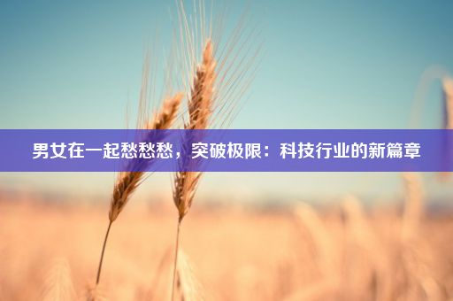 男女在一起愁愁愁，突破极限：科技行业的新篇章