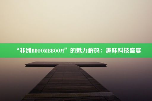 “非洲BBOOMBBOOM”的魅力解码：趣味科技盛宴