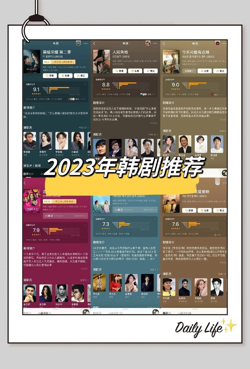 "突破极限,2023年热门韩剧猎奇指南!"