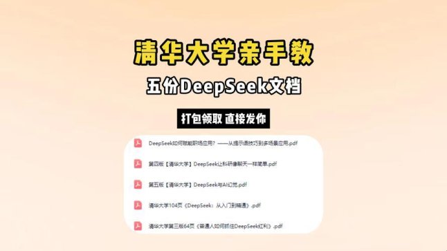 2025清华deepseek文档网盘下载竟成新风口？网友直呼认知被颠覆