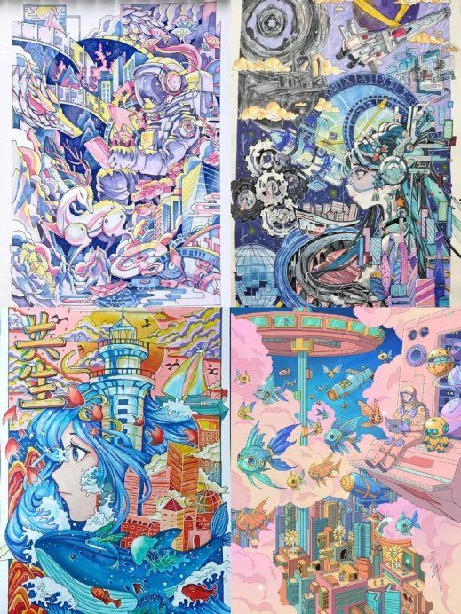 2025科幻画一等奖作品被指抄袭？真相竟藏在笔触里