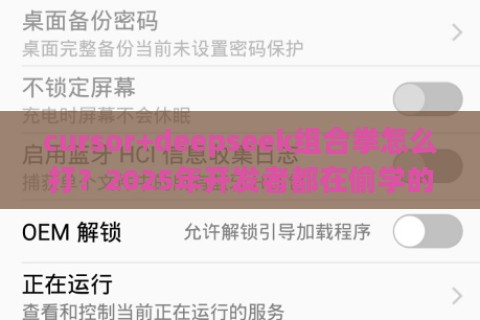 cursor+deepseek组合拳怎么打？2025年开发者都在偷学的提效秘籍