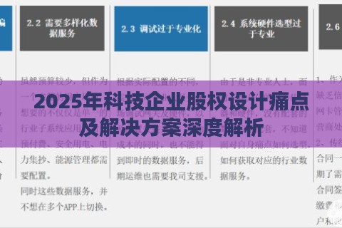 2025年科技企业股权设计痛点及解决方案深度解析
