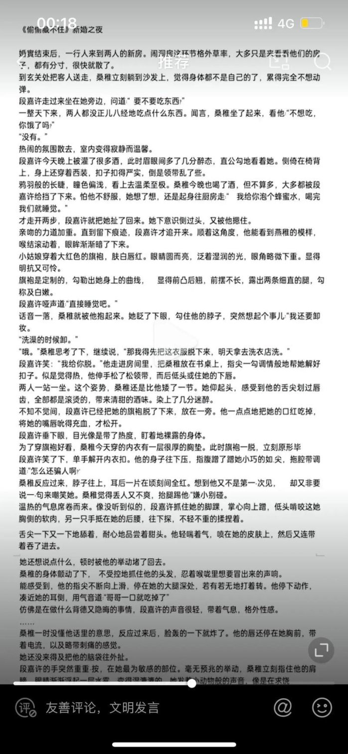全网疯传的段嘉许桑稚新婚垫毛巾事件如何用ai解析原著细节
