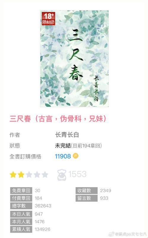 2025年新突破！三尺春(古言,伪骨科,兄妹)的惊人发现，网友直呼：这设定太香了！