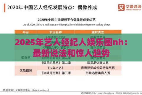 2025年艺人经纪人娱乐圈nh：最新说法和惊人趋势