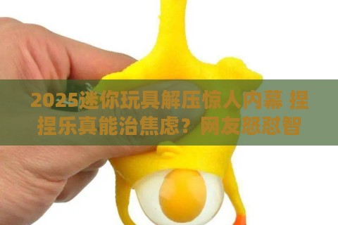 2025迷你玩具解压惊人内幕 捏捏乐真能治焦虑？网友怒怼智商税