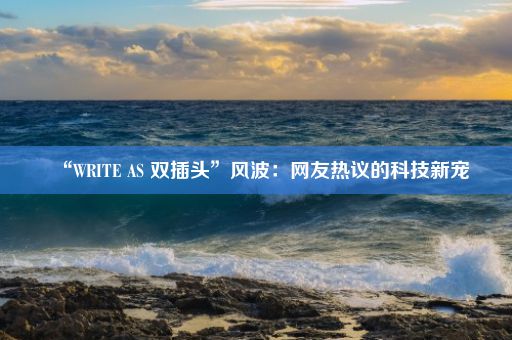 “WRITE AS 双插头”风波:网友热议的科技新宠