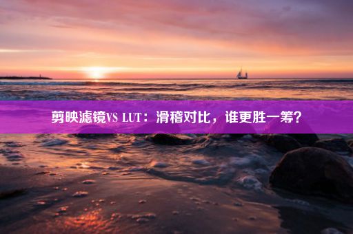 剪映滤镜VS LUT:滑稽对比,谁更胜一筹?