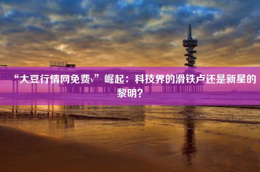 “大豆行情网免费v”崛起:科技界的滑铁卢还是新星的黎明?