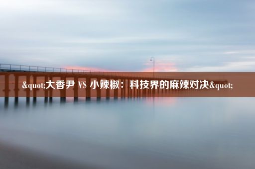 "大香尹 VS 小辣椒:科技界的麻辣对决"