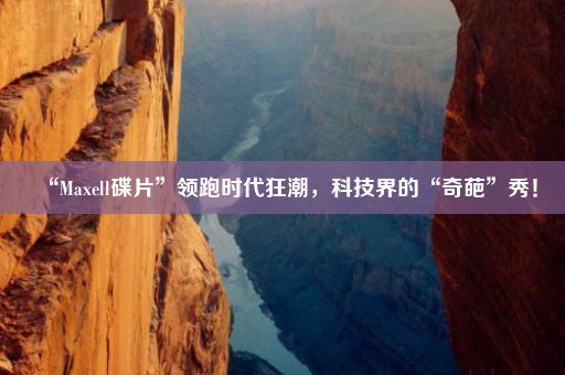 “Maxell碟片”领跑时代狂潮,科技界的“奇葩”秀!